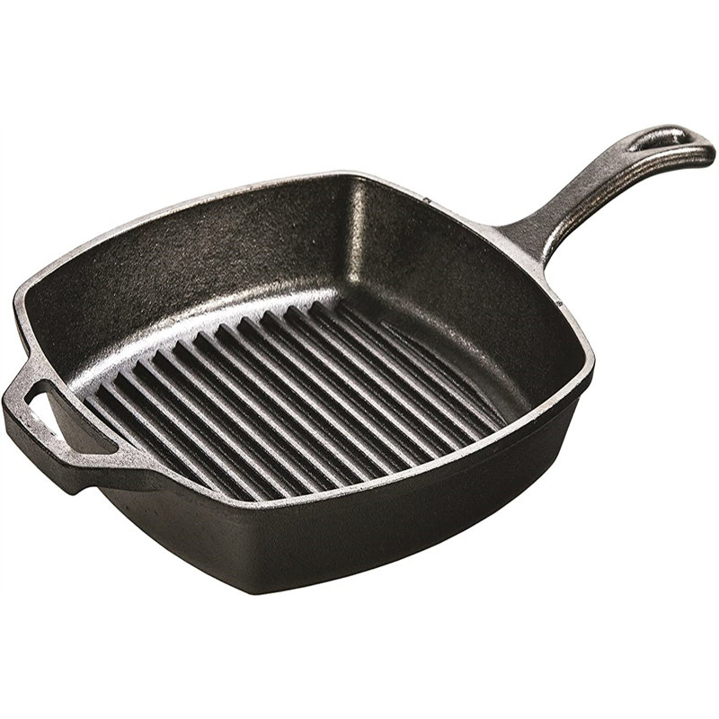 Hatton Mogul 10.5" NonStick Cast Iron Rectangular Grill Pan Wayfair